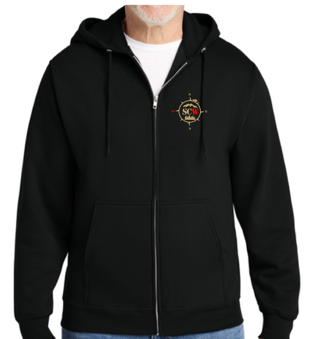 Black Scale Challenge West ZIP  Hoodie